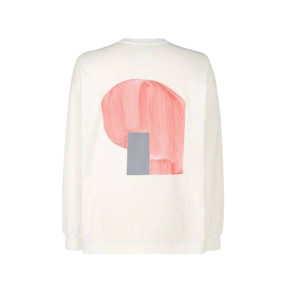NEW ISSEY MIYAKE women's homme plisse rb t-shirt in whote x pink x grey